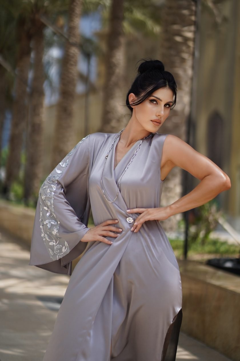 Chic Silver/Silk Dress