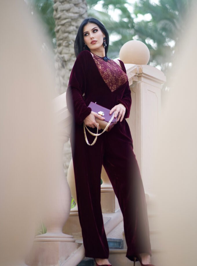 AFREECHEETAH VELVET JUMPSUIT