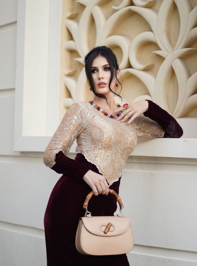 The Diamond Velvet Dress