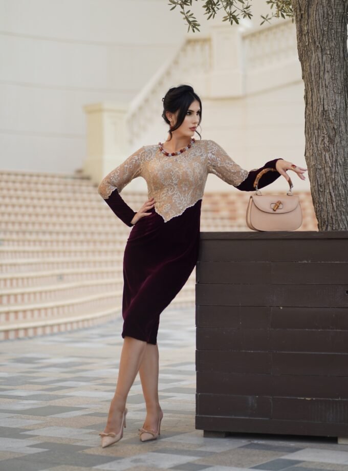 The Diamond Velvet Dress