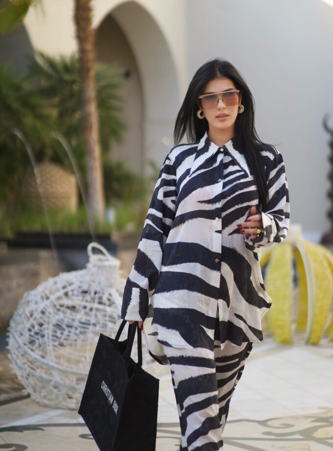 Casual Zebra Linen Set