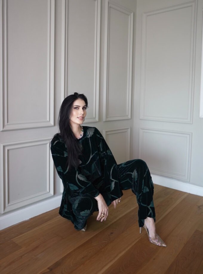 Enchanted Emerald Attire/Velvet Set