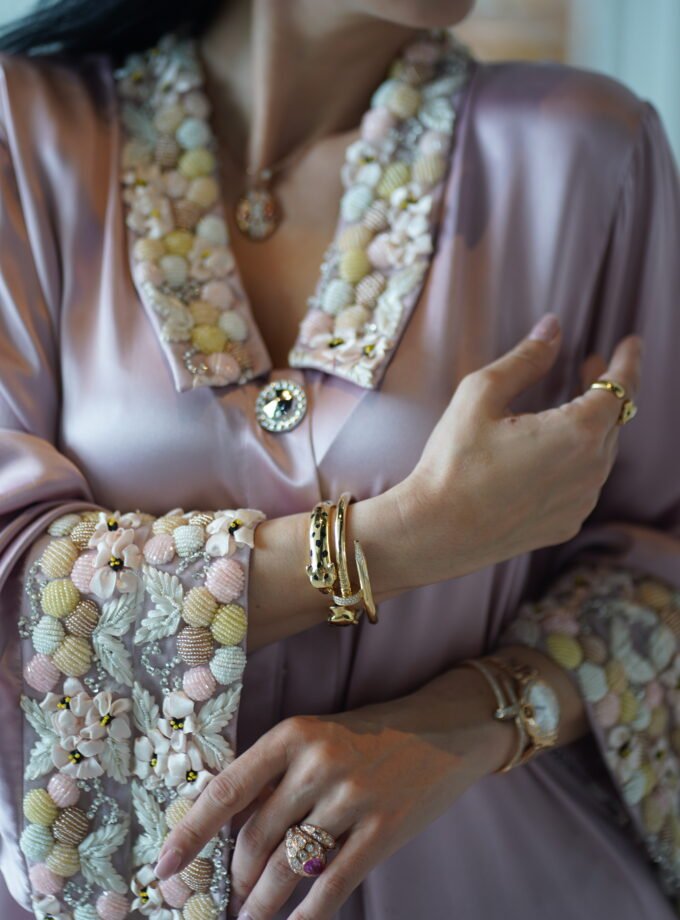 Seashell Silk Deluxe Dress