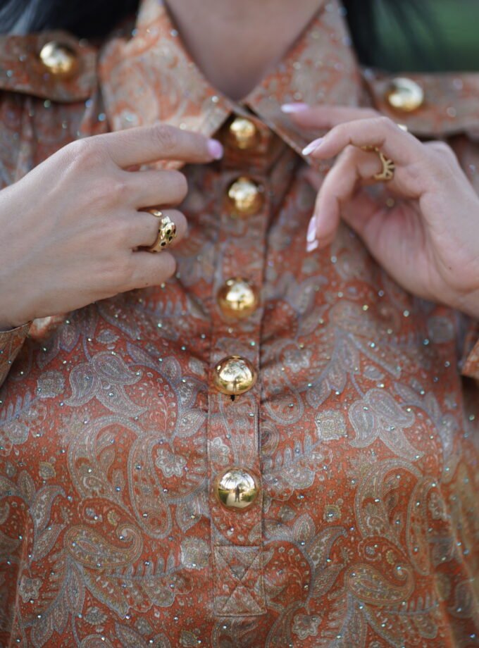 Aristocrtatic Charm Silk Dress