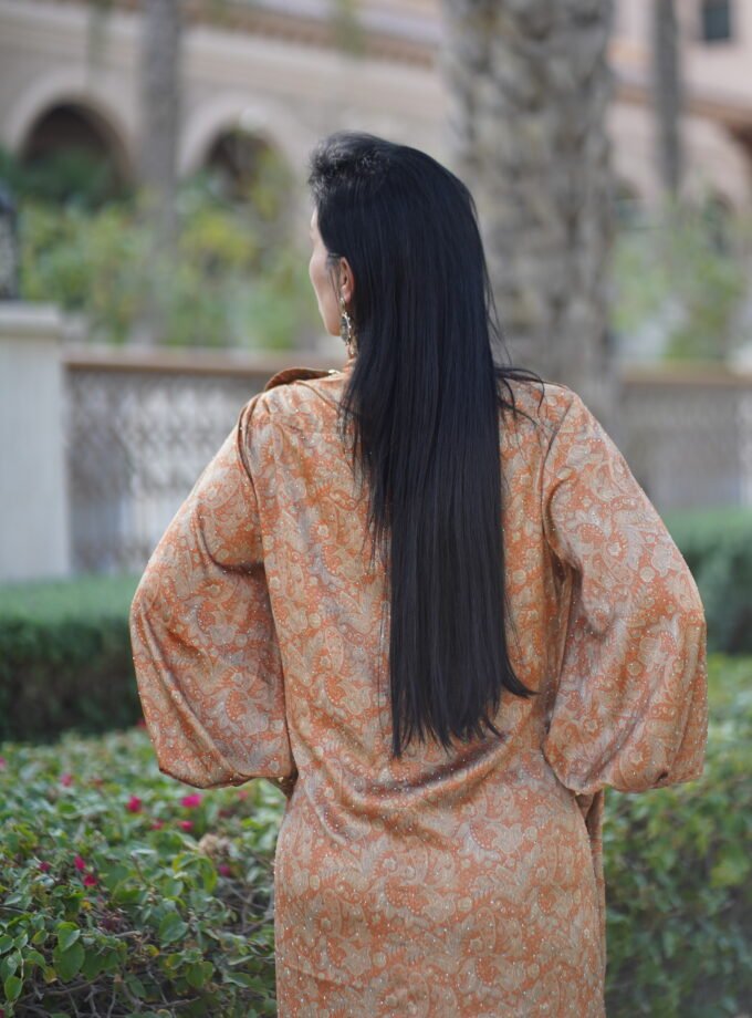 Aristocrtatic Charm Silk Dress