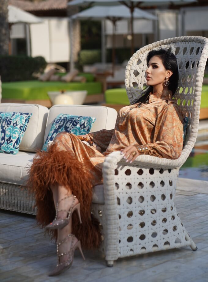 Aristocrtatic Charm Silk Dress