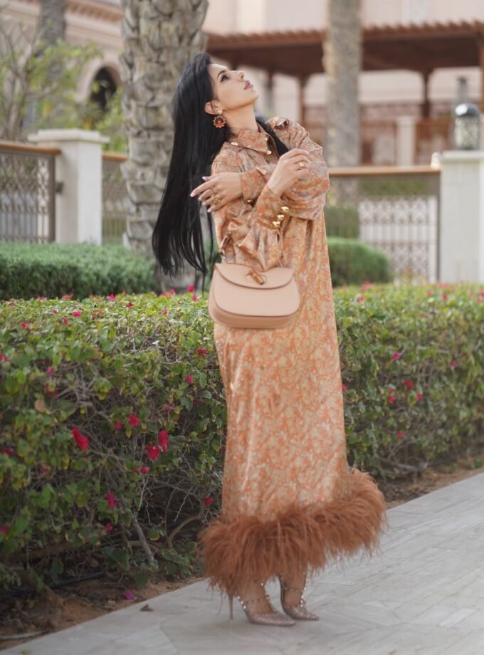 Aristocrtatic Charm Silk Dress