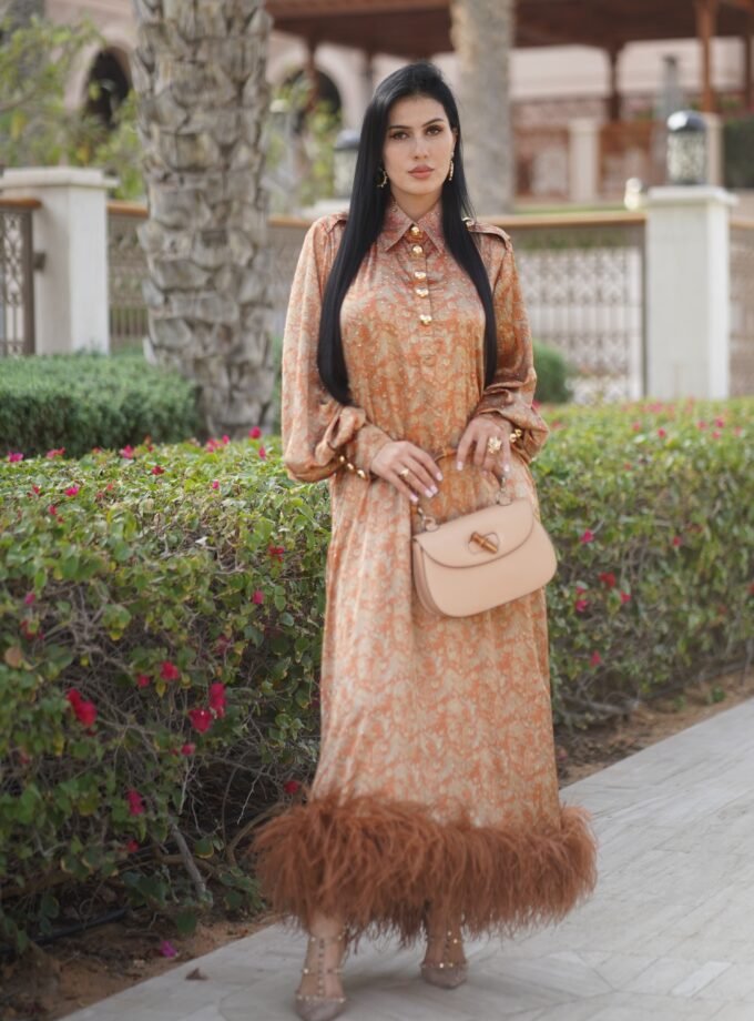 Aristocrtatic Charm Silk Dress