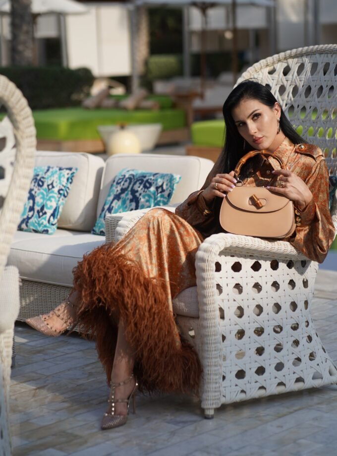 Aristocrtatic Charm Silk Dress